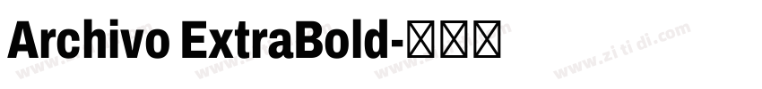 Archivo ExtraBold字体转换
